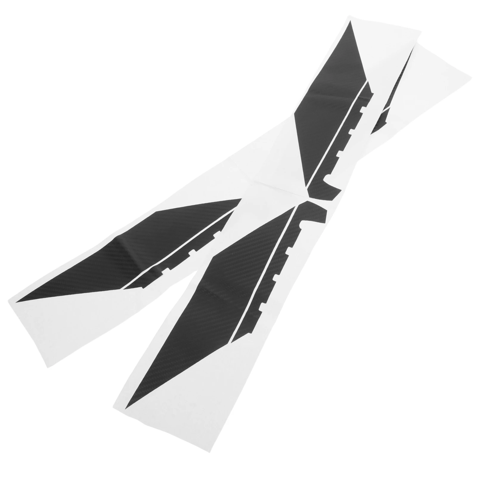

4Pcs Car Sticker Front Hood Decal Pvc Removable Modification Accessories Racing Carbon Fiber Cover Stripe Body Decor