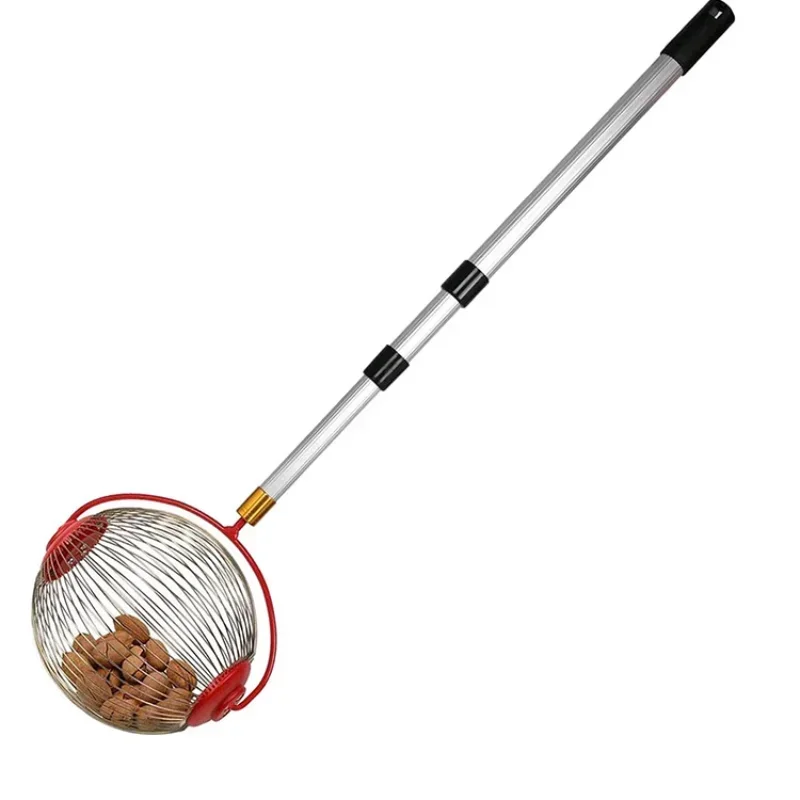 

Small New Rolling Nut Harvester Nut Collector Stainless Steel Adjustable Ball Picker Adjustable Collection Walnut Walnut Crab Ap