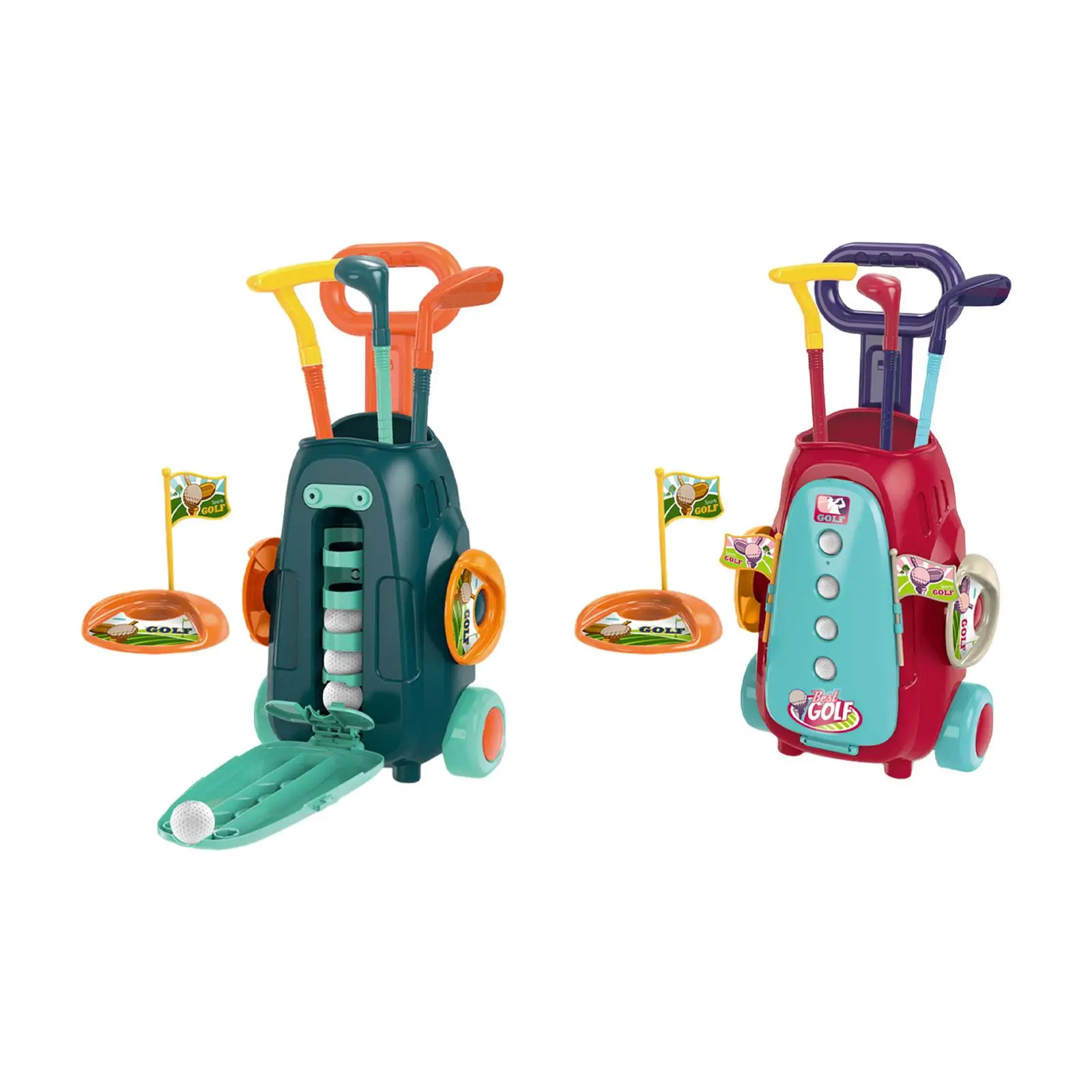 Kids Golf Set Garden Game Indoor Outdoor Sport Toy Kids Golf Clubs Game for Boys Girl for 2 3 4 5+ Years Old Kids Boy and Girls