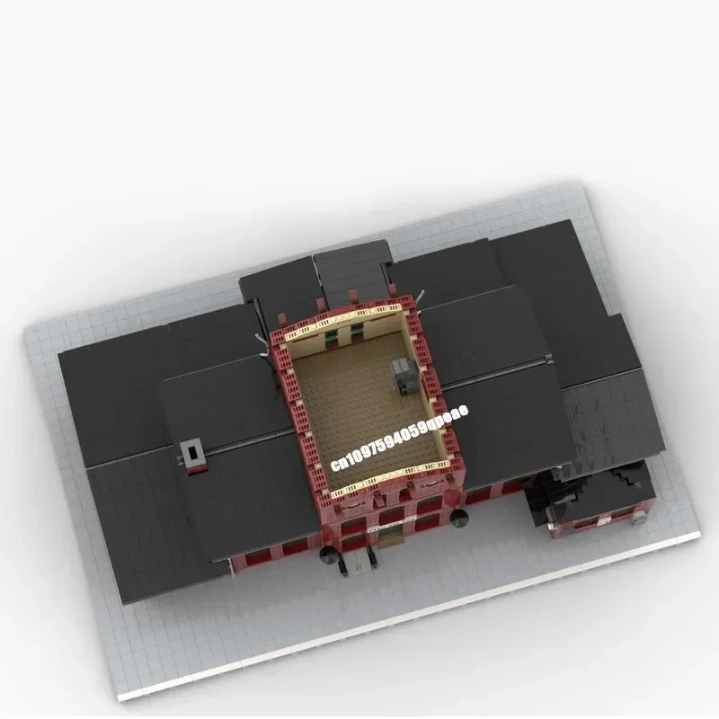 Nieuwe Stad Hot Selling Street View Moc Modulaire Tak Lijn Treinstation Model Aangepaste Puzzel Diy Creatieve Ideeën Kinderen Speelgoed Geschenken