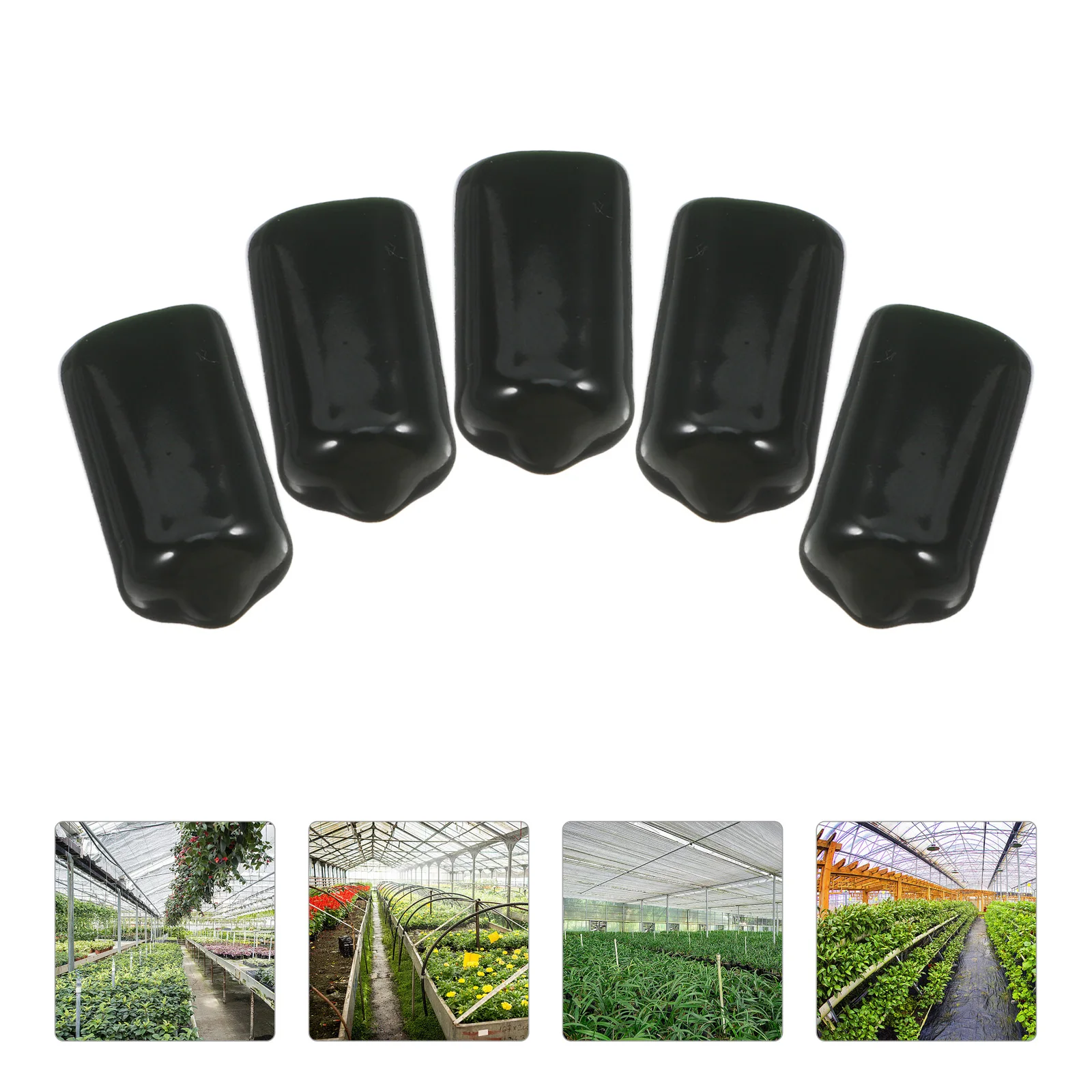 

24pcs Bamboo Pole Protective Cover Cane Safety Toppers Caps Plastic Plants Protectors Garden Farm Longlasting Durable Weather