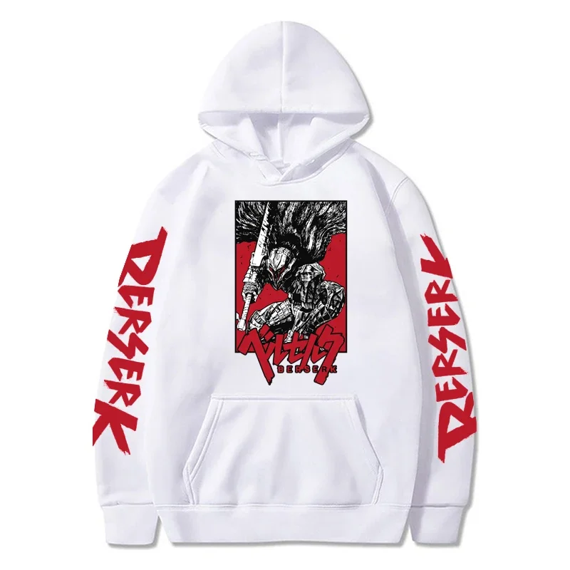 Poster Printed Pullover Hoodies Women Men Hooded Pullover Fashion Casual HipHop Sweatshirts Harajuku Berserk Hoodies