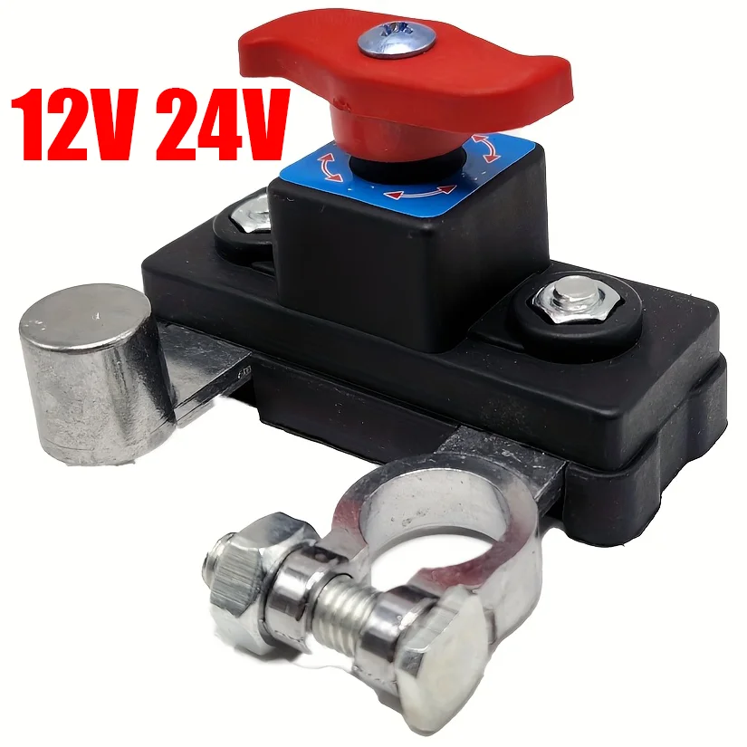 Car Battery Disconnect Switch Manual Automatic Circuit Breaker Anti-Power Off Leakage Protector Universal Auto Parts 12V/24V ﻿
