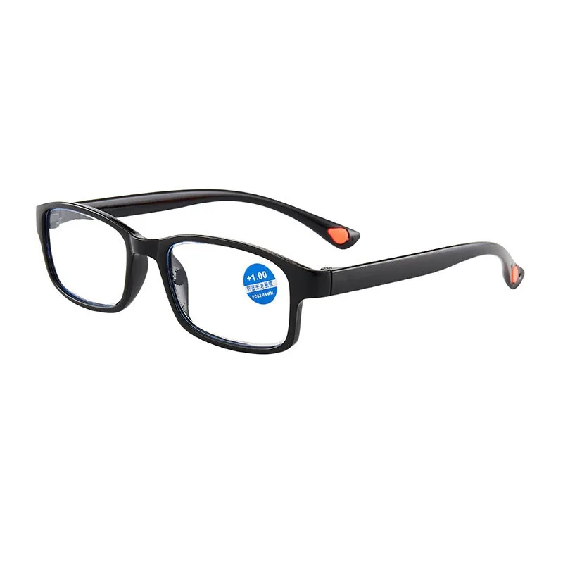 1/8 Stück leichte Anti-Blaulicht-Lesebrille, Unisex, quadratischer Rahmen, presbyopische Brille, Anti-Ermüdungs-Lesebrille für ältere Menschen – Detail 5