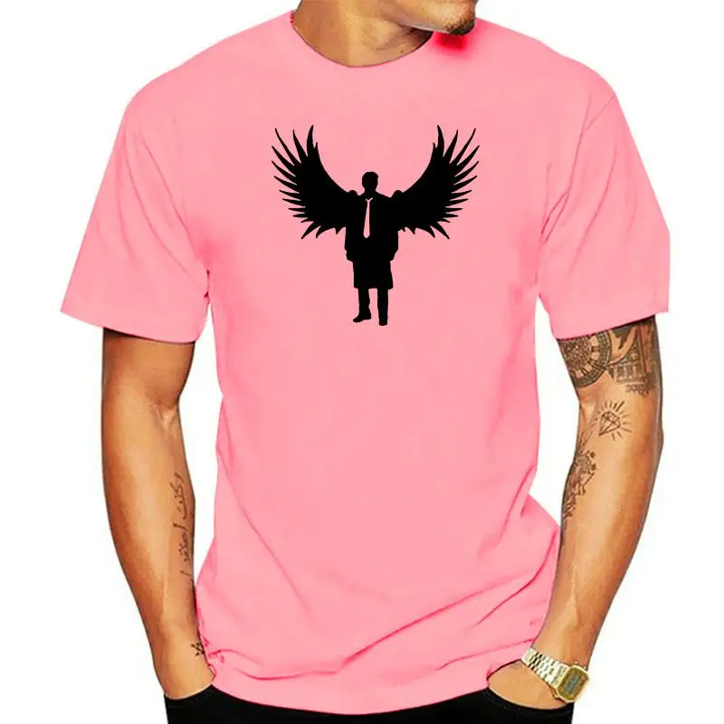 SILHOUETTE OF CASTIEL MENS T-SHIRT SUPERNATURAL WINCHESTER SAM DEAN BROTHERS