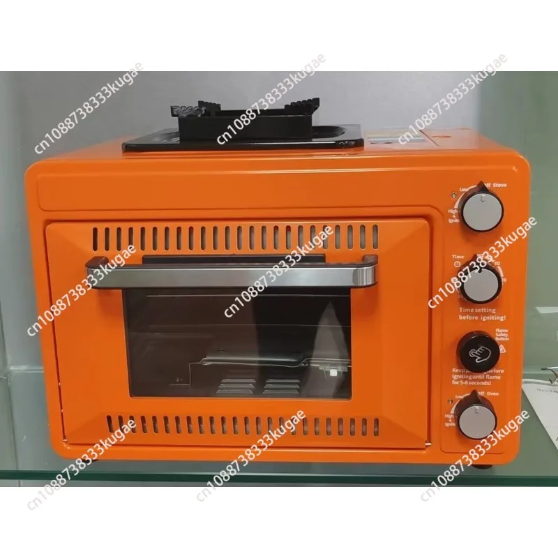 Cross-Border Outdoor Portable Gas Oven, Field Camping, Integrated Casserole, 25-30L Oven