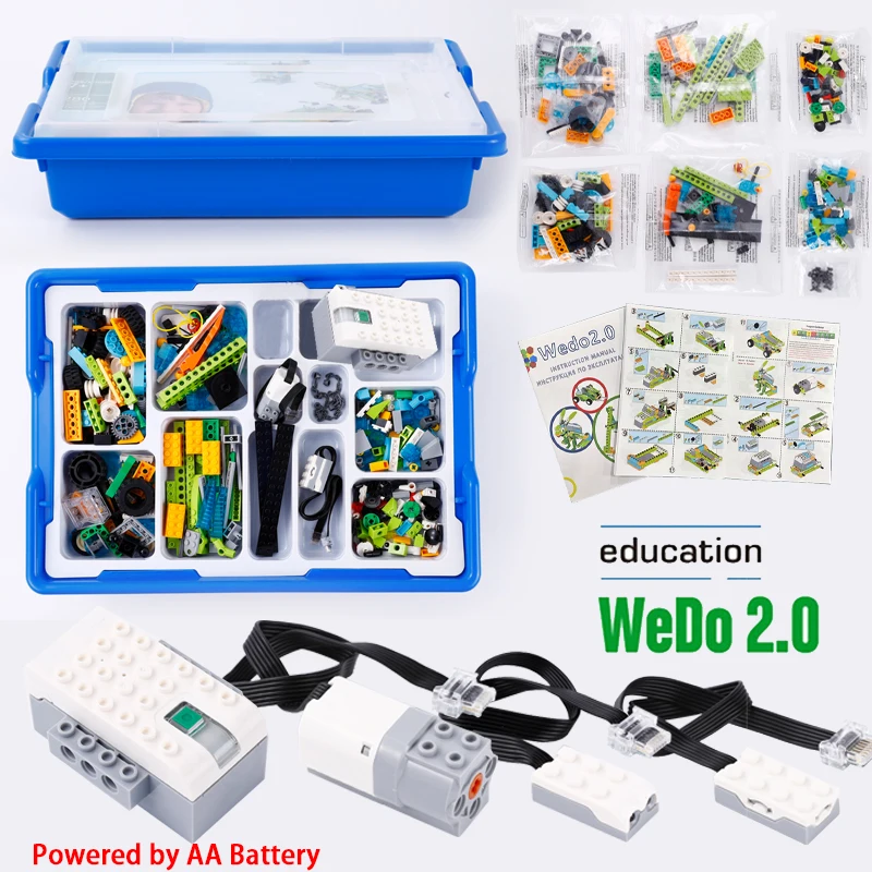 NEW Technical WeDo 2.0 Core Educational Set Building Blocks for School Education DIY 45300 Scratch 3.0 Kids Toy Christmas Gift