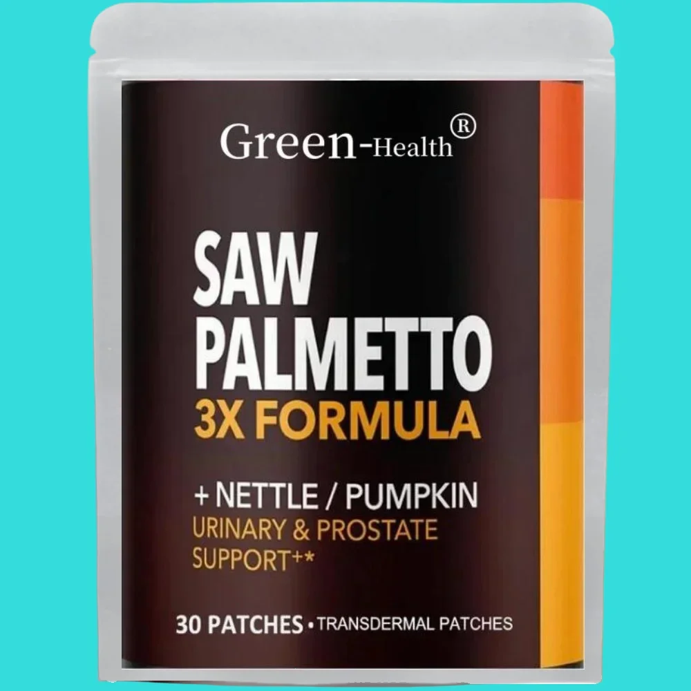 

Saw PalmettoTransdermal Patches( 30 Patches) Stinging Nettle Pumpkin Seed Extract Urinary Health Prostate Support for Men's Heal