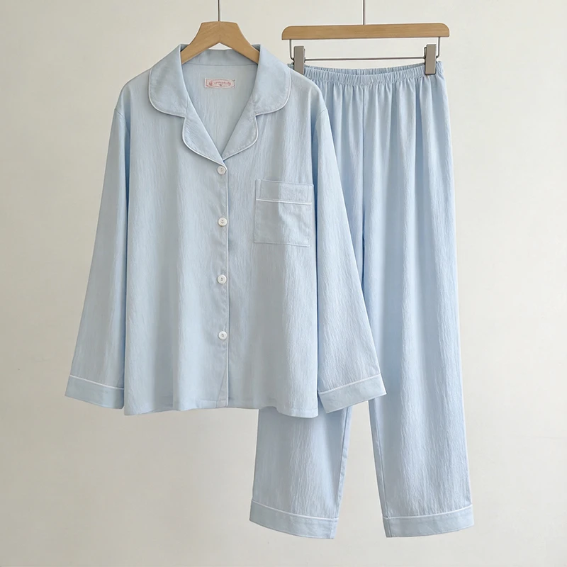 2026 New Spring and Autumn Popular Items Thin Women's Sweet Pajamas Long Sleeved Pants Home Clothing Set Ladies Sleepwear