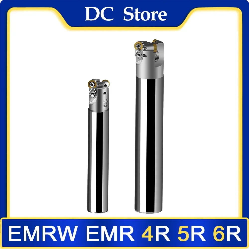 EMR EMRW 4R 5R 6R Round Nose Milling Cutter Holder C10 C12 C14 C15 C16 C20 C25 C25 CNC Machine Carbide Inserts RPMW1003 RPMT1204