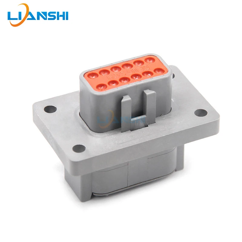 12Pin DTM06-12SA DTM04-12PA-L012 Flange Mount Waterproof Connector Kit For Truck Construction Agriculture Heavy Equipment Harnes