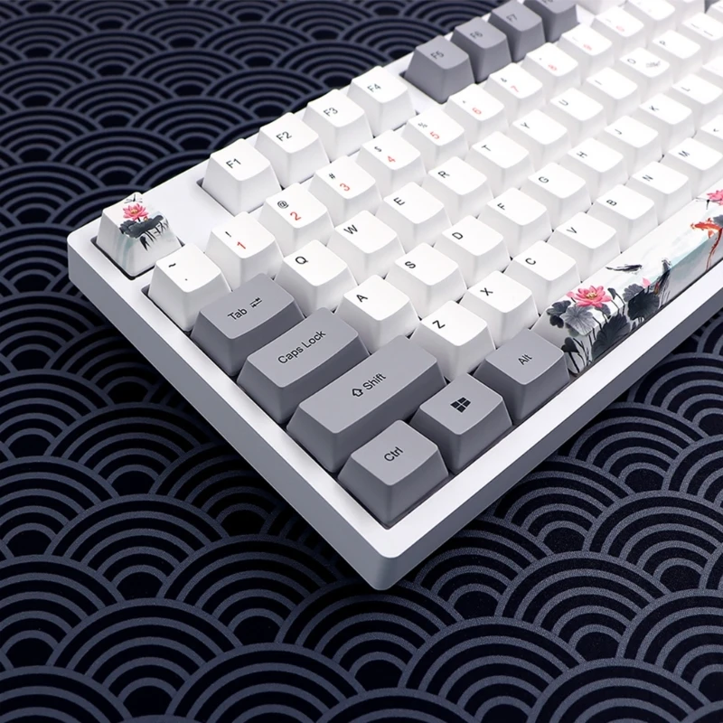 DN59 OEM Keycaps Grosso PBT Nobori Carp Theme Keycap 118 Key PBT Keycap Set para teclados mecânicos Digitação