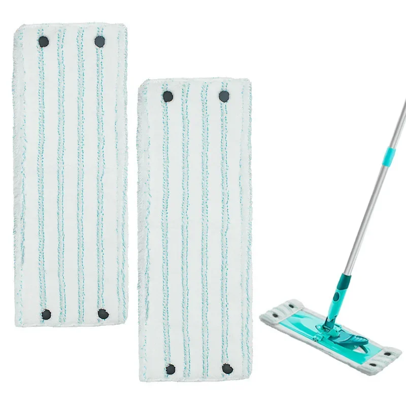 6 peças de substituição de pano de esfregão plano molhado e seco acessórios de esfregão de microfibra para esfregão de chão Leifheit