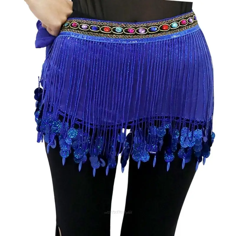 X5XA Phối Ren Kim Sa Lấp Lánh Mini Múa Bụng Hông Khăn Bellydance Quấn Váy Múa Bụng Trang Phục Nữ Cô Gái Quà Tặng