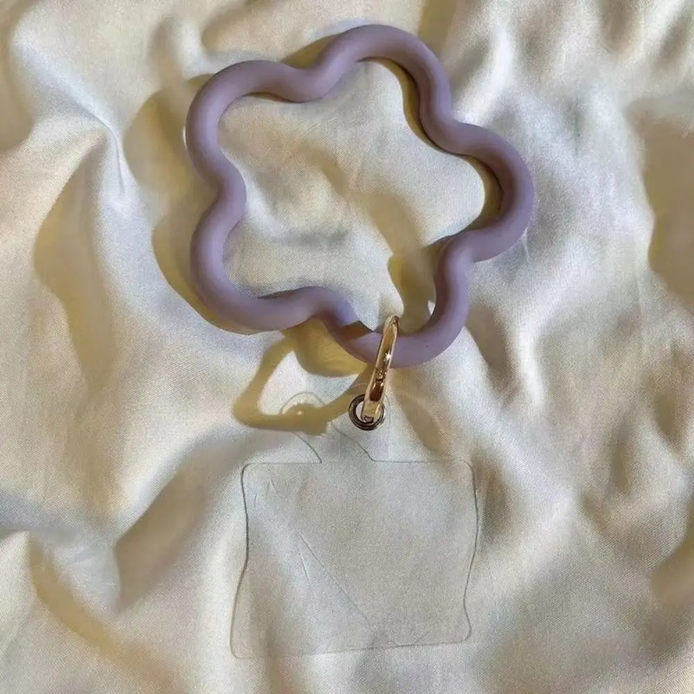 Silikonowa smycz do telefonu z klamrą, kolorowa, zapobiegająca upadkom, łańcuszek do telefonu, smycz do telefonu w kształcie gwiazdy dla dziewcząt i kobiet.