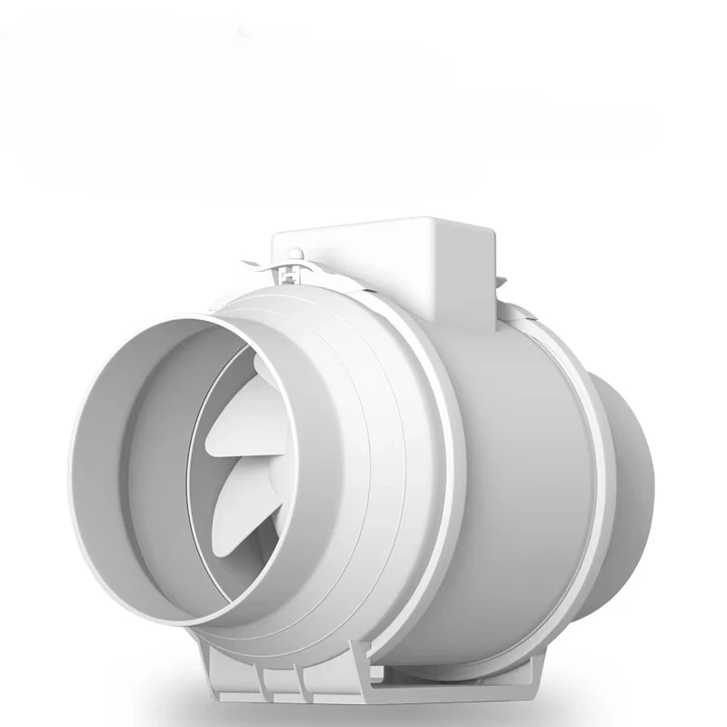 Ducted Pantry Fan with Metal Blades DC/AC/EC Motorized Axial Exhaust Fan