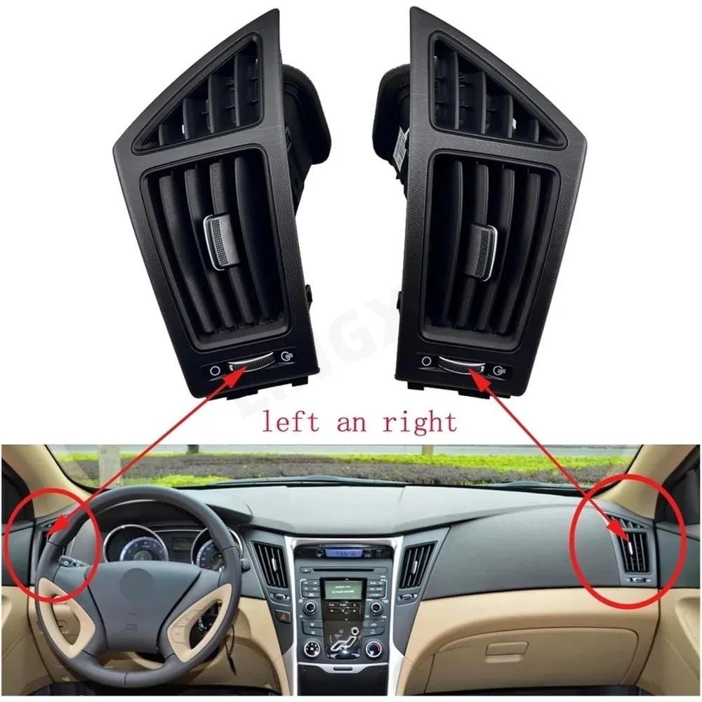 For Hyundai Sonata 2011-2015 Car AC Air Vent Outlet Dashboard Air Conditioning Vent Replacement Interior Trim Parts view 6