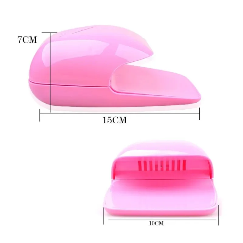 Air Dryer Nail Polish Portable Glue Dry Battery Fan Drier Fast Drying Machine Travel Polish Blow Cooler Touch Type Manicure Tool