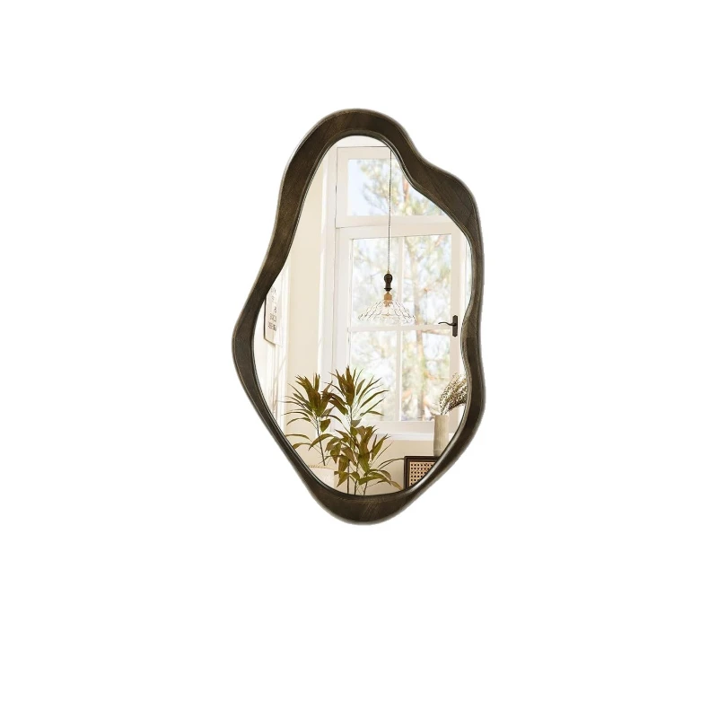 

All solid wood special-shaped wall-mounted full-length wall-mounted entrance decorative full-length