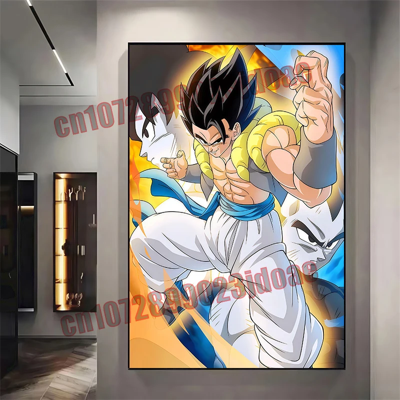 Dragon Ball Goku Vegeta Master Roshi Tsuru Sen'nin Childhood Memory Comic HD Poster Canvas Painter Decoration Children's Gift