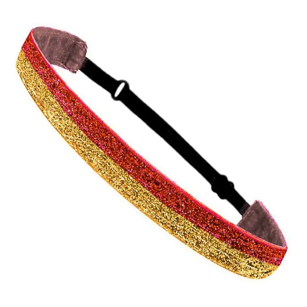 

New Sparkly Glitter Hair Bands Non-Slip Elastic Sparkly Headbands Hair Accessories Universal Sport Head Wrap Men Women