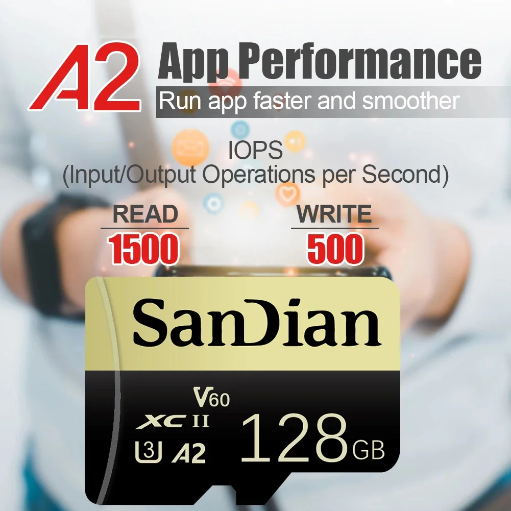 Micro SD Card 32GB 64GB 128GB 256GB Micro TF SD Memory Card UHS-I U3 V30 Class 10 Fast Transfer For GoPro DJI Smartphone view 2