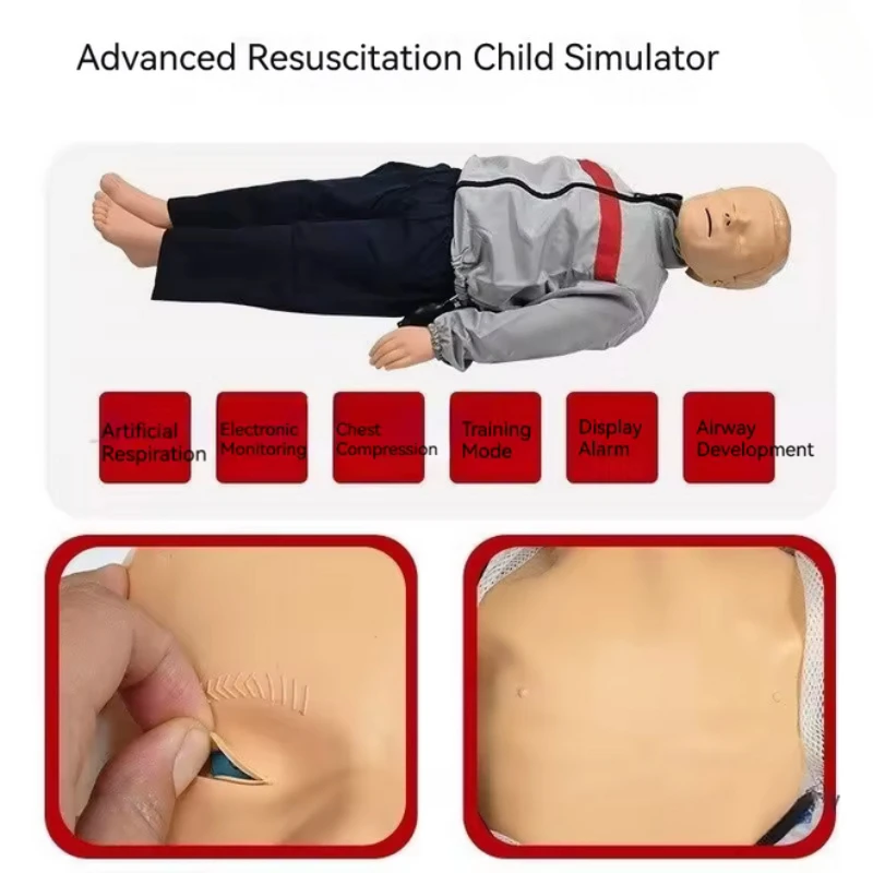 CPR Emergency Training Manikin KIT/ Mannequin CPR Emergency Simulator  Pediatrics Emergency Training Model