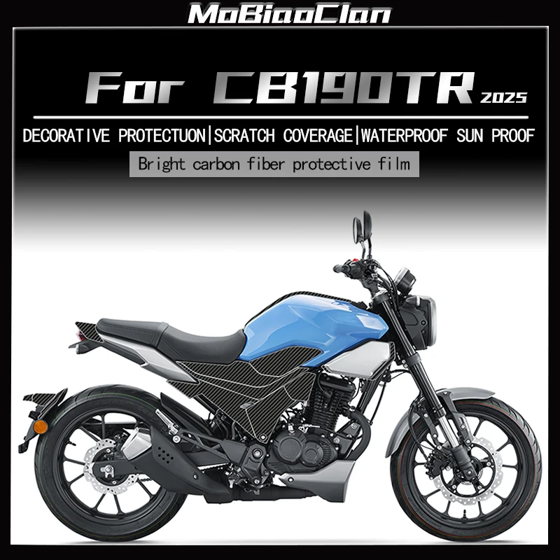 

For Honda CB190TR cb190tr 2025 6D carbon fiber protective sticker body film modification accessories ﻿