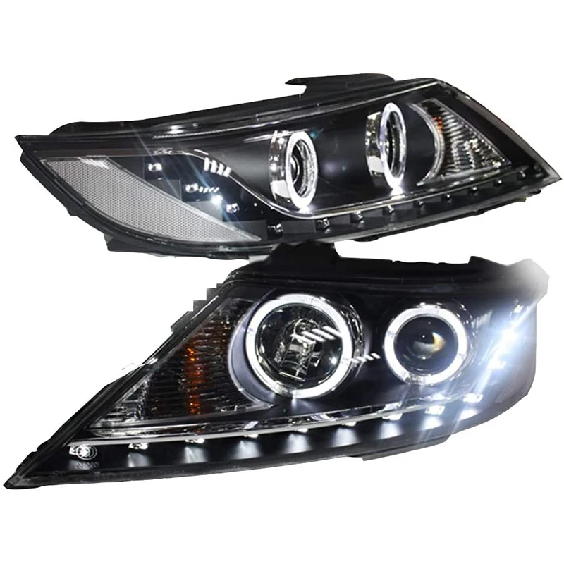 LED Headlights Angel Eyes LD 2009 To 2013 Year For KIA Optima K5