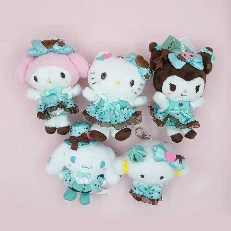 anime   Bonjour Kitty   Poupée en peluche   Ma mélodie   Kuromi   Porte-clés   fille   Mignon   Pendentif sac d'école   décorer   Jouet   remplissage en coton pp   Cadeau