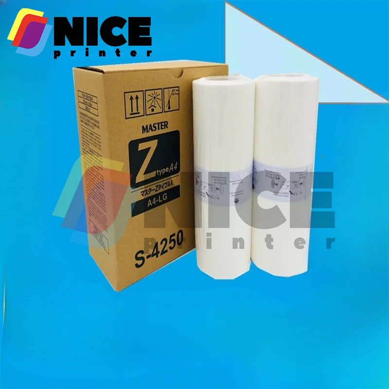 2 Rolls/Ctn S-4250 Speed Printing Machine All-in-one Machine Version Paper RZA4 Version Paper support for RIso RZ220 230