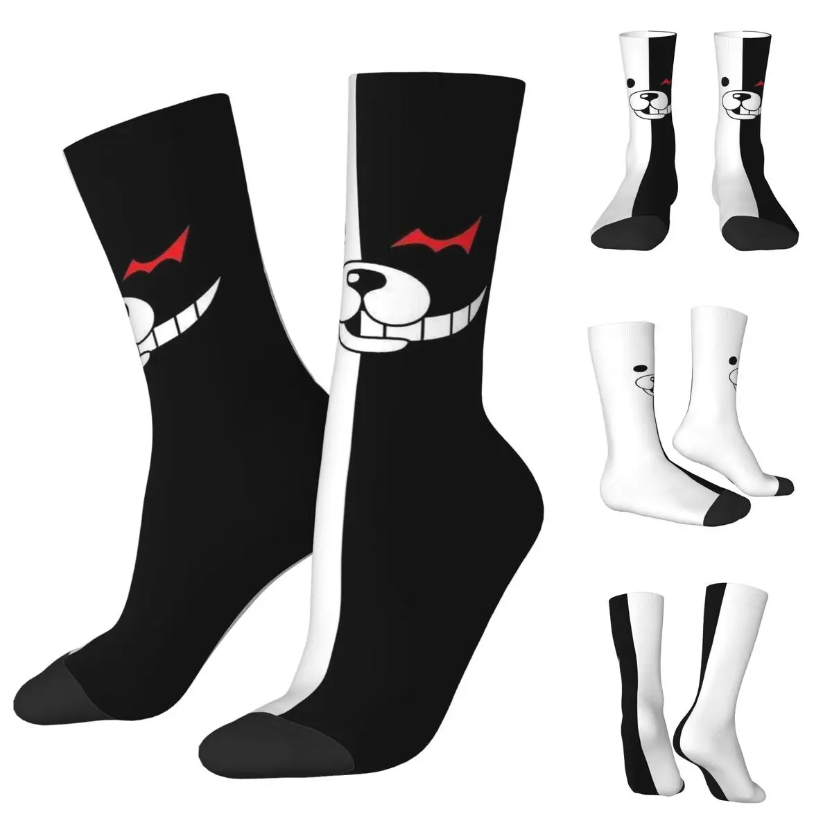 

3D printing cosy Unisex Socks,Running Monster Face Interesting Four Seasons Socks