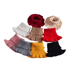 New Fashion Autumn Winter Knitted Fake Collar Scarf Women Warm Turtleneck Neck Warmer Detachable Winter Warm Windproof Scarf