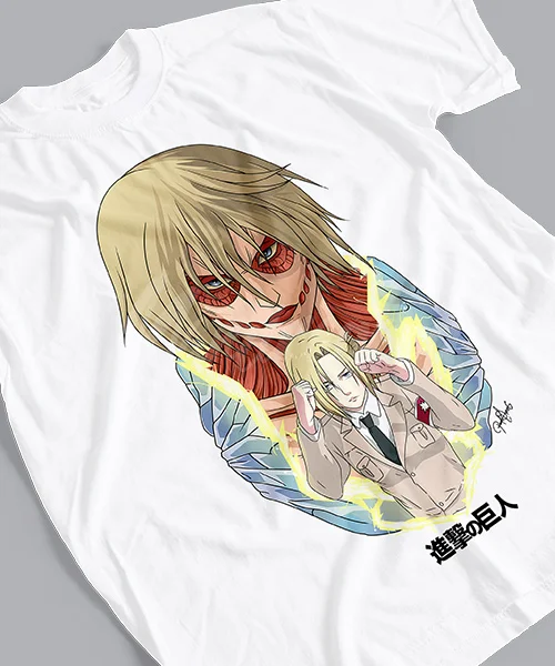 T-shirt For Anime Attack on Titan Annie Leonhart Titán Hembra