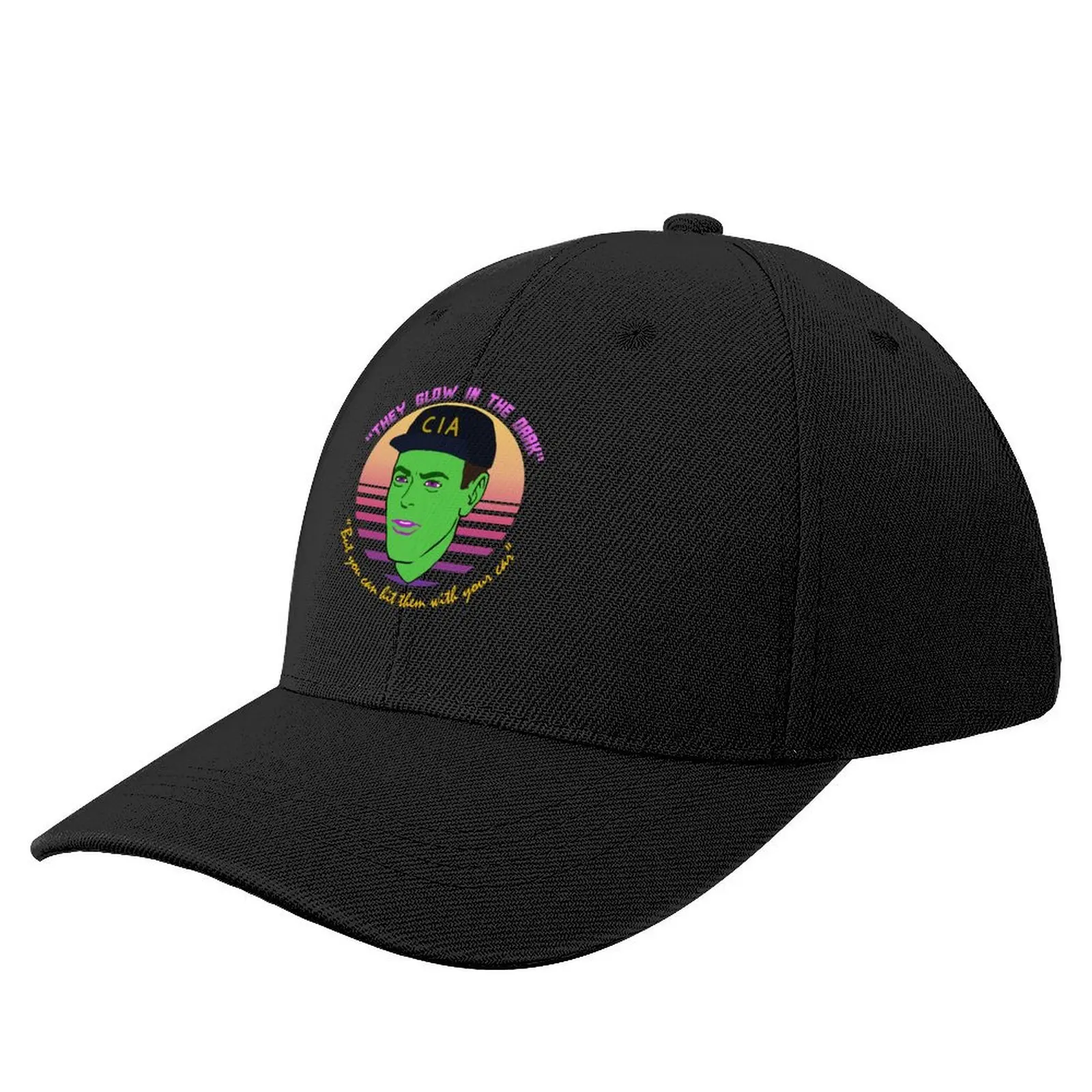 

They Glow In The Dark - CIA, Undercover, Terry Davis, Meme Baseball Cap Hip Hop Dropshipping Caps For Men Women's