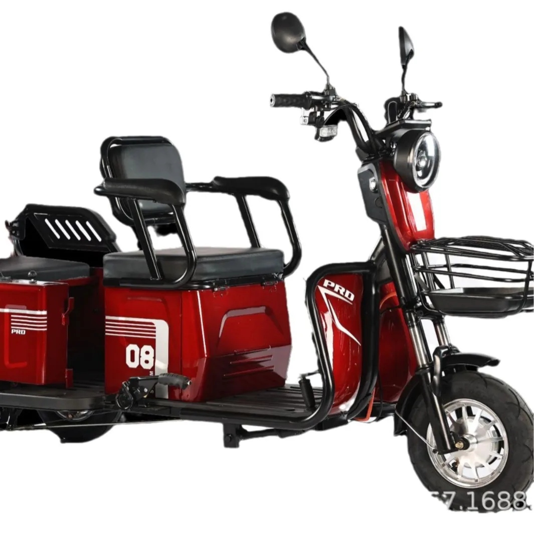 Source Factory 60V Electric Tricycle Dual-purpose Cargo Transport 200-300kg Payload 30km Range 500W Power 11-20 km/h Speed