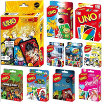 ONE FLIP! Playing Cards UNO Board Games Pikachu Harry Narutos Christmas Card Table Game for Children Adults Birthday Gifts Toys