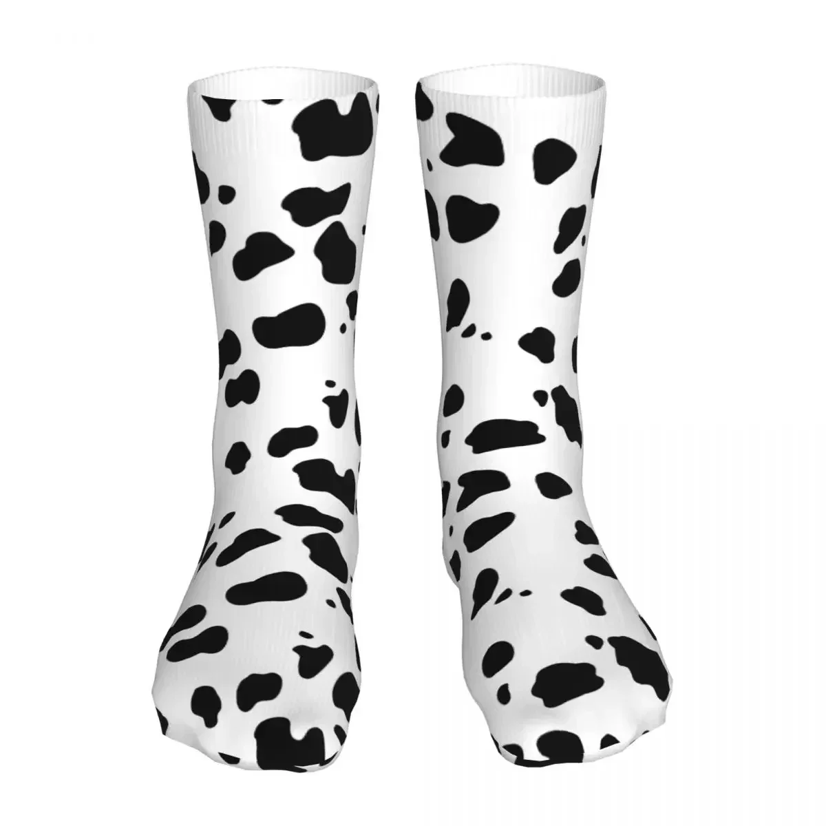 Harajuku Dalmatian Spots Animal Texture Women Socks 2023 Men Dog Lover Bike