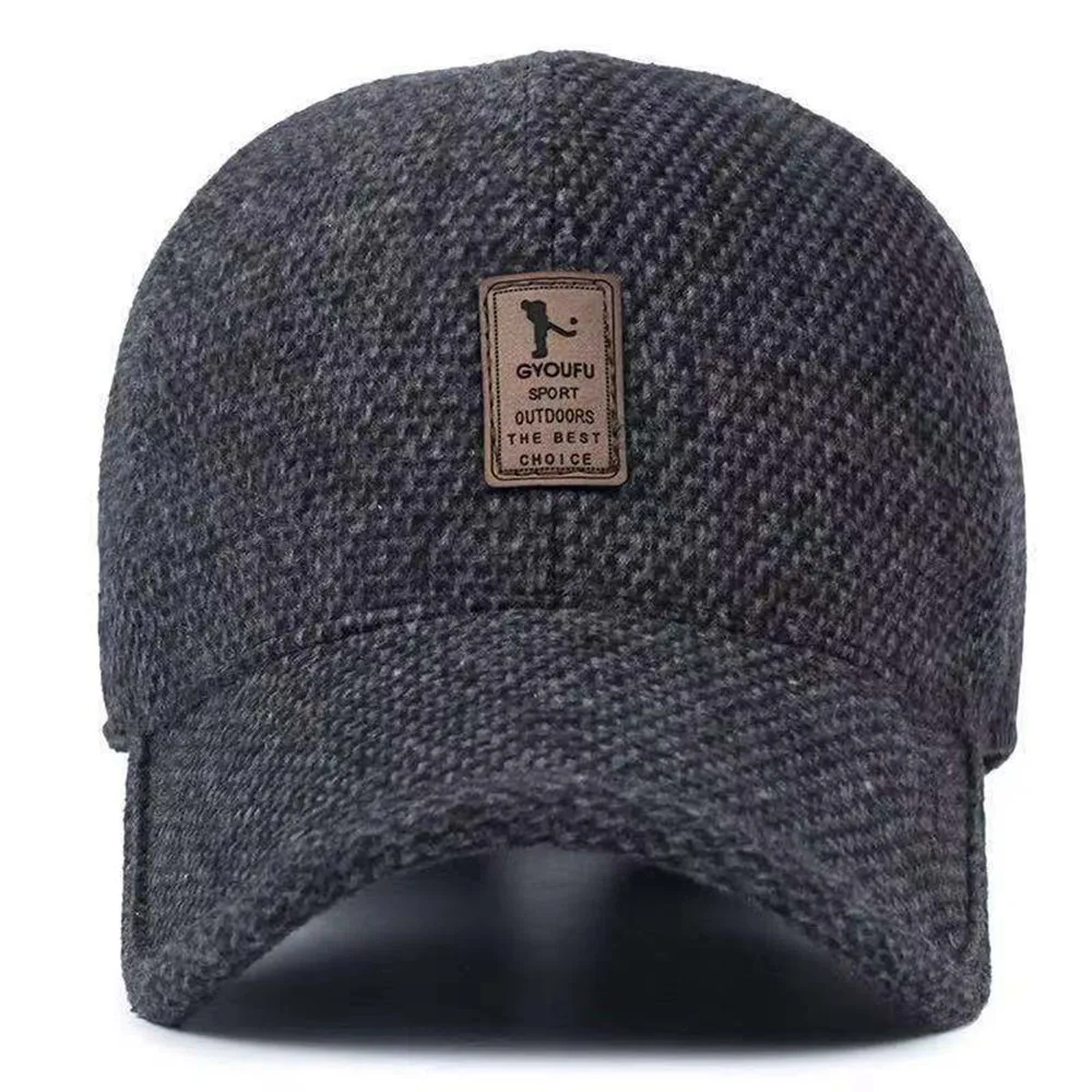 

Fashion Middle-aged And Elderly Hats Men's Winter Cap Easeful Casual Warm Thick Dad Grandpa Baseball Caps