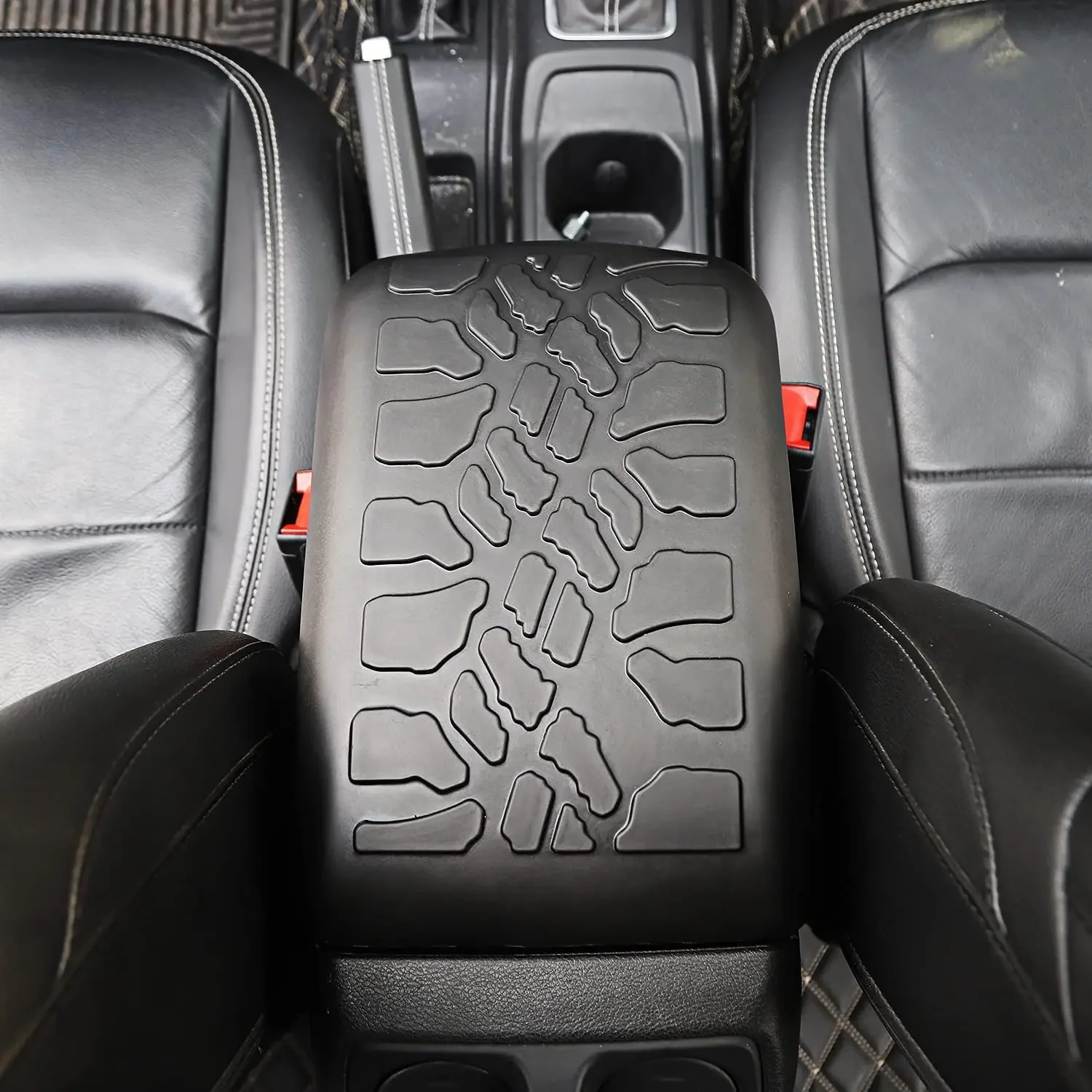 Waterproof Rubber Protector Pet Pad Center Console Armrest Box Cover For Jeep Wrangler TJ 2000-2006 JL Gladiator JT 2018-2023