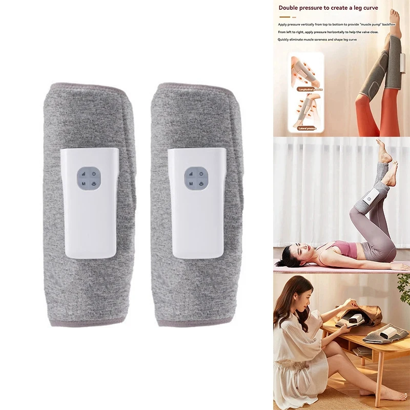 Leg Massage Air Compression Massage With Heat Cordless Leg Massager For Circulation And Pain Relief Calf Massager