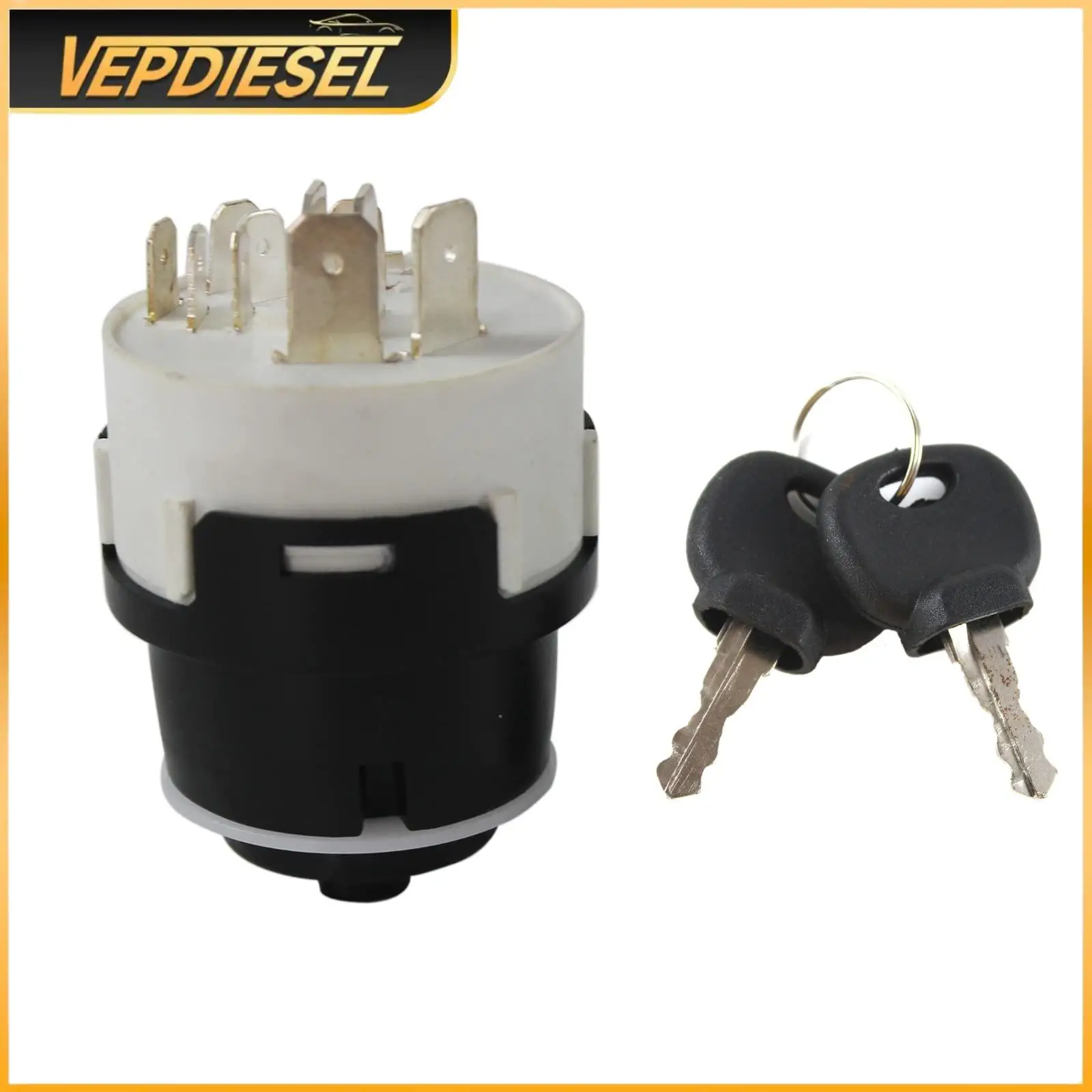 

Ignition Switch W/2 Key for JCB JCB200 JCB220 W/10 PINS Excavator Starter Key 701/80184 70180184 70145500 85804674 Ignition Part