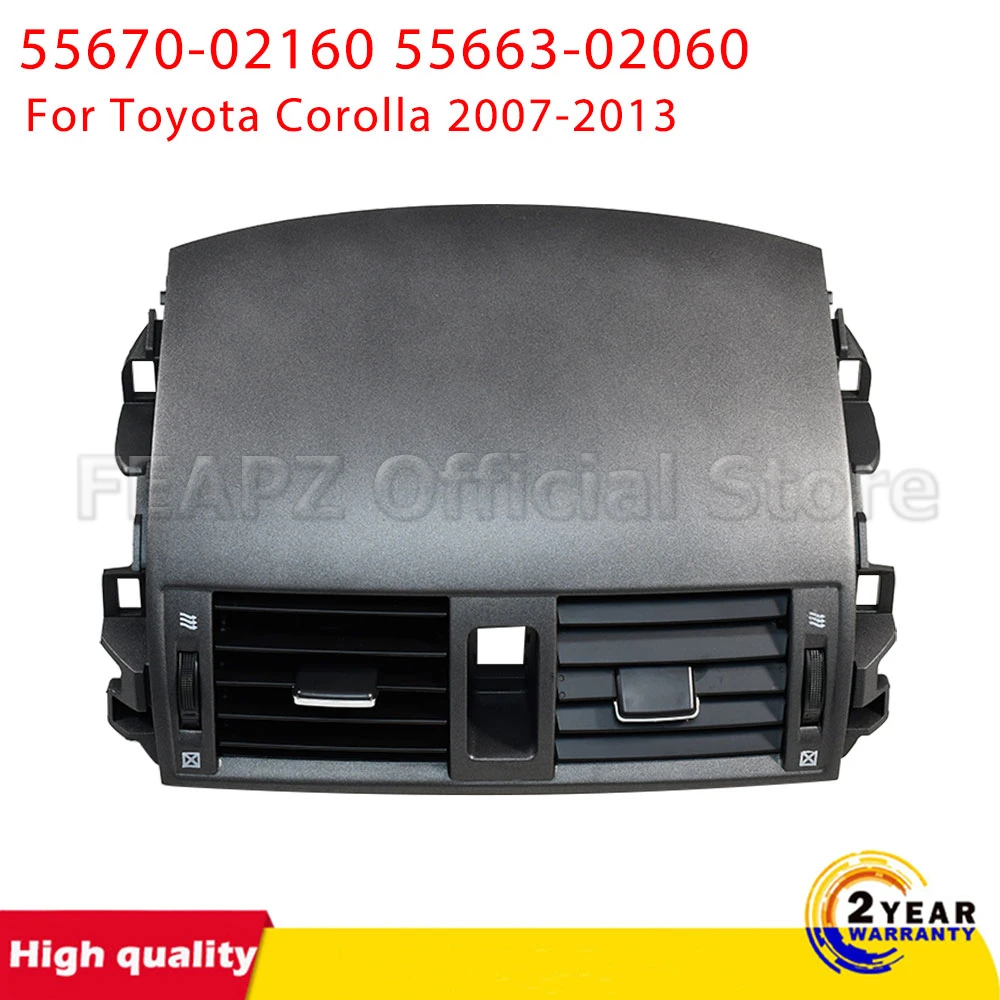 

For Toyota Corolla Altis 2007 - 2013 Center Dash Panel Grill Cover A/C Air Conditioner Central Air Outlet