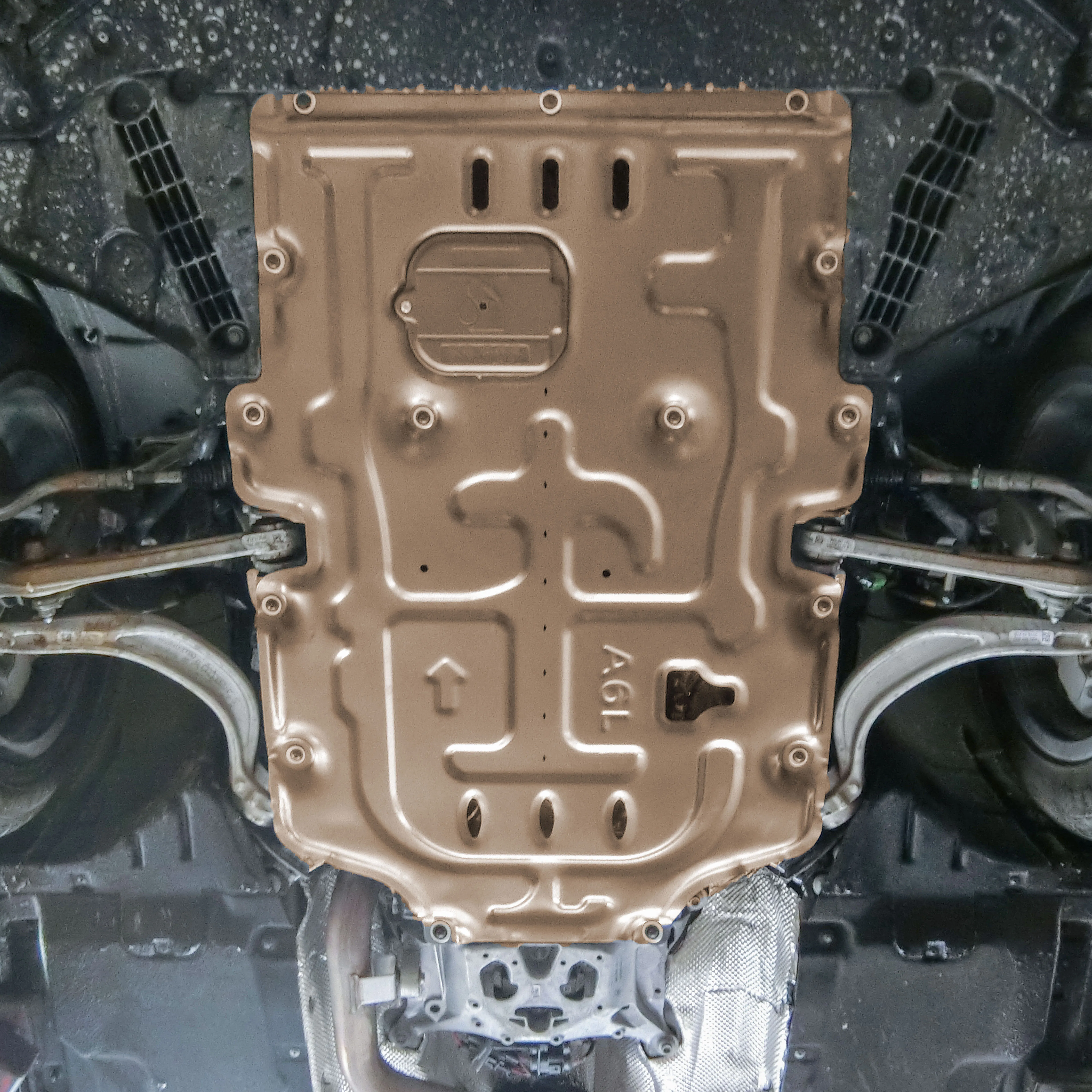 Voor Vw Phideon 2018-2021 2.0T 3.0T Onder Motor Guard Board Splash Shield Modder Spatbord Plaat Cover zwarte Auto Spatlap Mudapron Flap