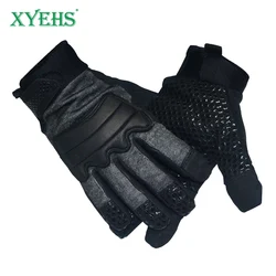 XYEHS Tactical Riot Police Search Safety Work Gloves, F Level Anti-Cut, Impact & Puncture Resistant Touchscreen Rescue Training