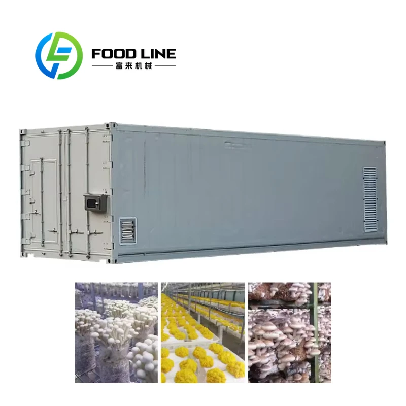 Intelligent Four Seasons Mushroom Growing Air Conditioner Heat Pump Square Cabin for Agricultural Greenhouses