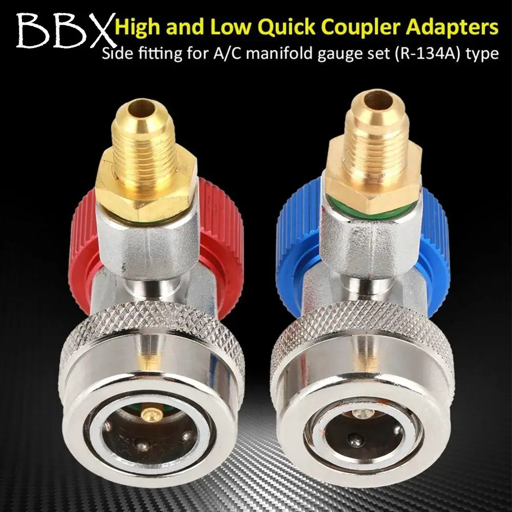 

Fluoride Quick Coupler Quick Coupling H/L Connector Adjustable Design Refrigerant Coupler Quick Connect Brass Construction