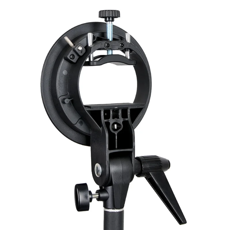 

AS95-For Godox S2 Flash Holder Bracket Lamp Handheld For Godox Flash Light Snoot Easy To Use
