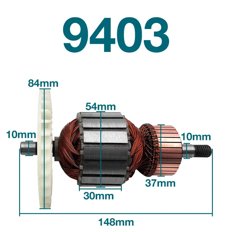 

AC220-240V Armature for Makita 9403 Belt Sander Armature Rotor Anchor Stator Coil Power Tool Accessories Replacements