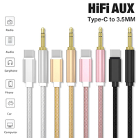 Usb Type C to 3.5mm Aux Audio Cable Headset Speaker Headphone Jack Adapter Car Aux for iPhone 16 15 Pro Max Plus Samsung Xiaomi